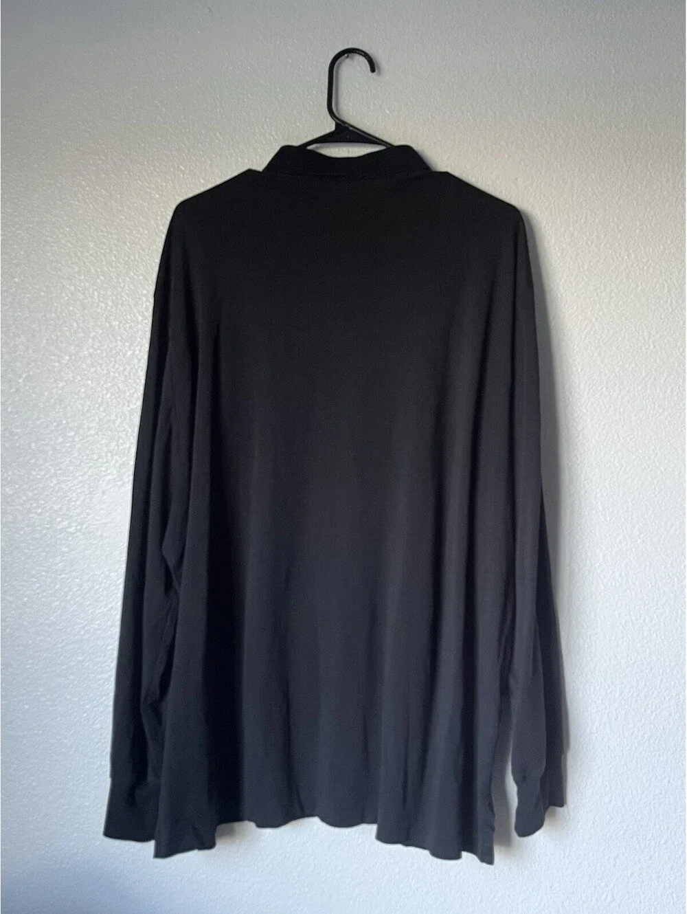 Polo Ralph Lauren Flesh Pony Pima Soft Touch Black Long Sleeve Shirt Size XXL